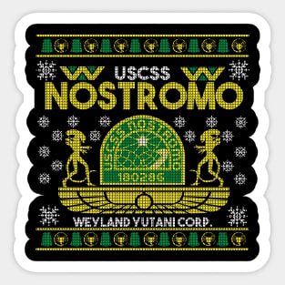 Nostromo Ugly Xmas Sweater Sticker